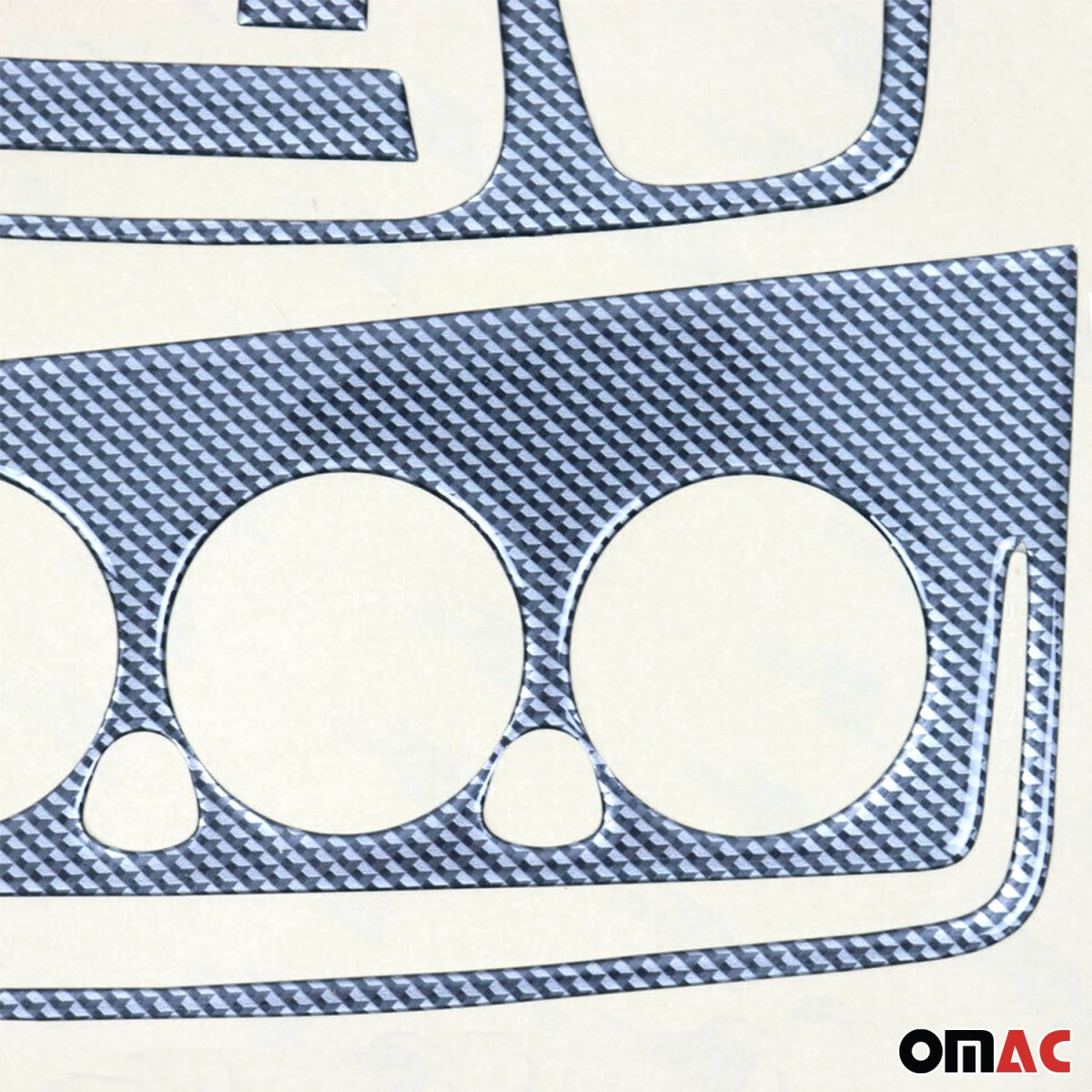 Mercedes-Benz C63 AMG Grille - Omac - Black frame/Silver bar - '11-'14